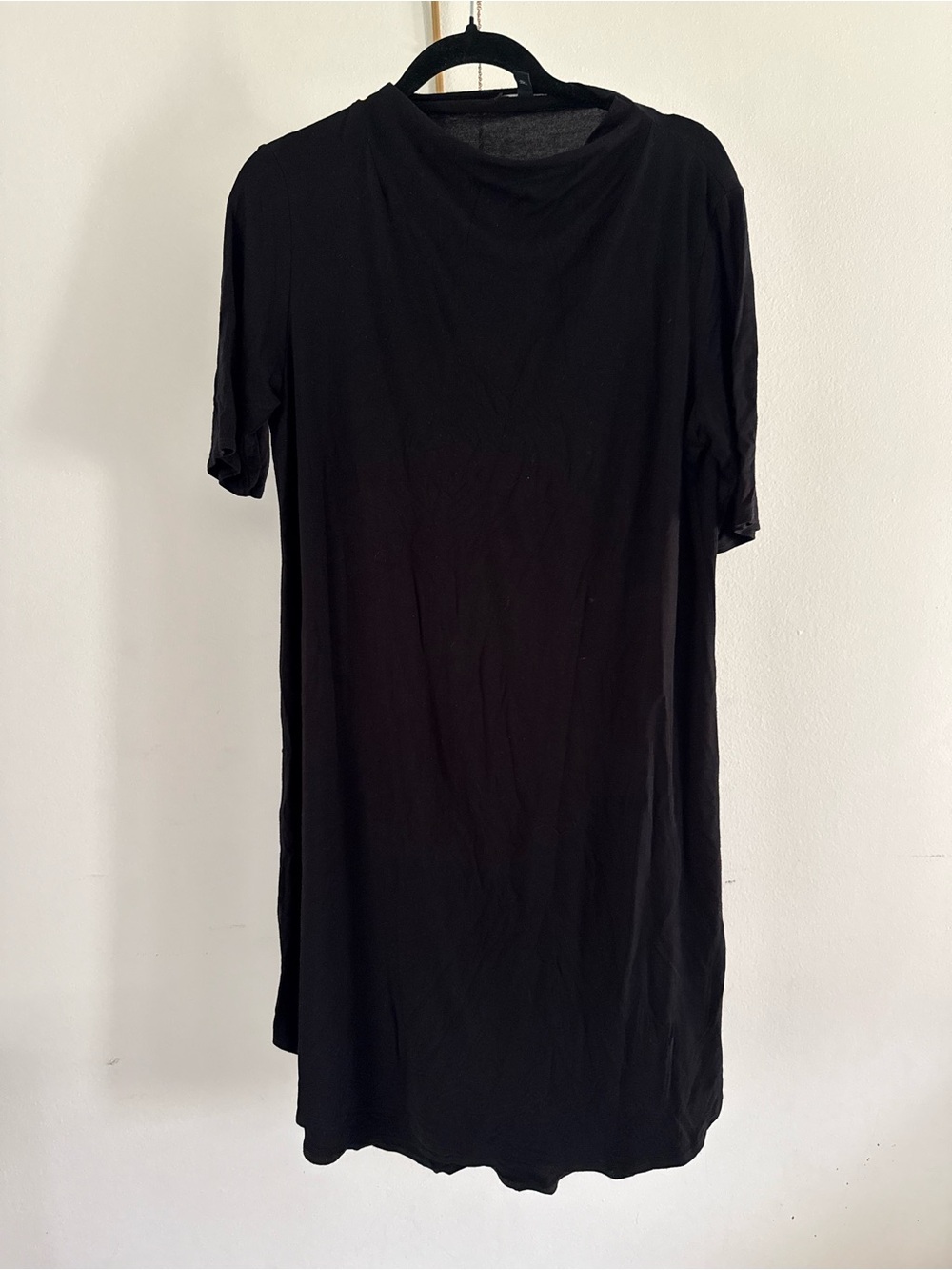 Eileen Fisher Black Short-Sleeve Tunic Dress